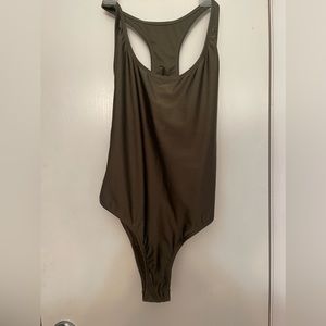 Vigoss XL Olive Green One Piece Swimsuit